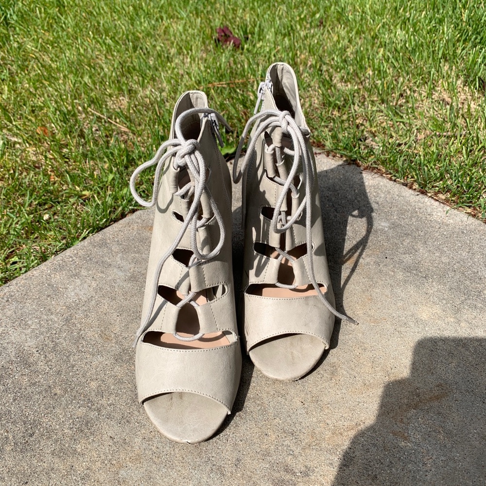 Light gray heels